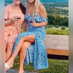 Lucy Love Blue Floral Women's Dress